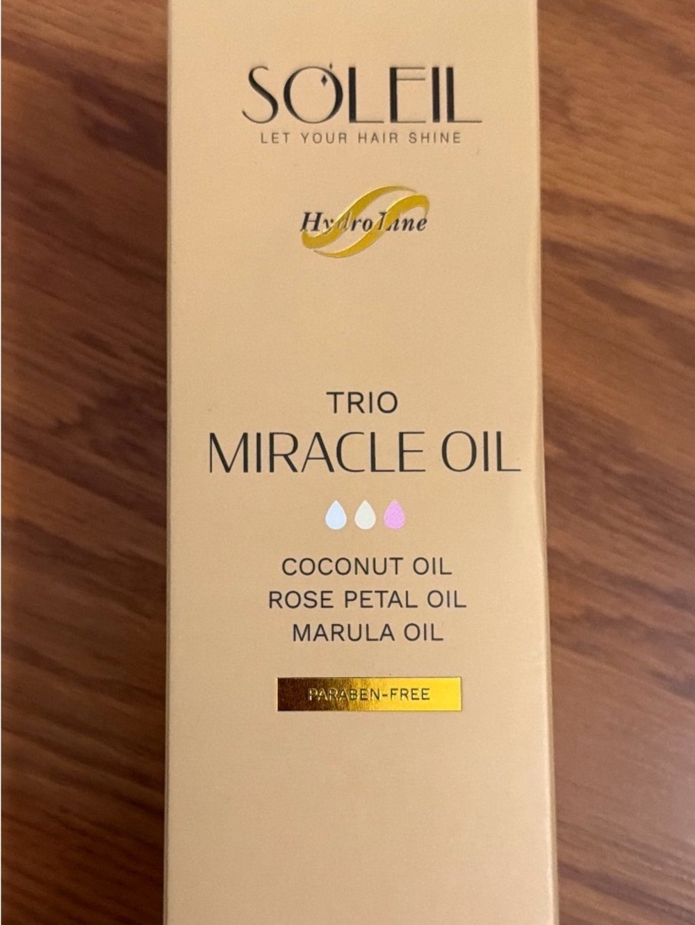 Soleil Triple Miracle Oil - Coconut, Rose Petal & Marula